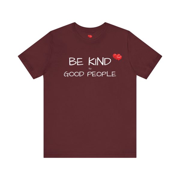 "LOVE" Men's T-Shirt Classic Jersey Short Sleeve Tee - Be Kind to Good People - Image 17
