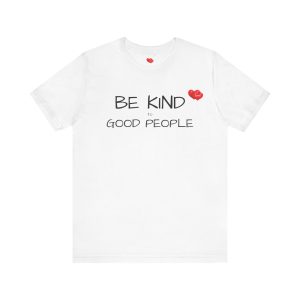 "LOVE" Men's T-Shirt Classic Jersey Short Sleeve Tee - Be Kind to Good People