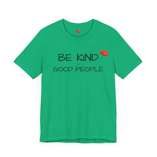 "LOVE" Men's T-Shirt Classic Jersey Short Sleeve Tee - Be Kind to Good People - Image 15