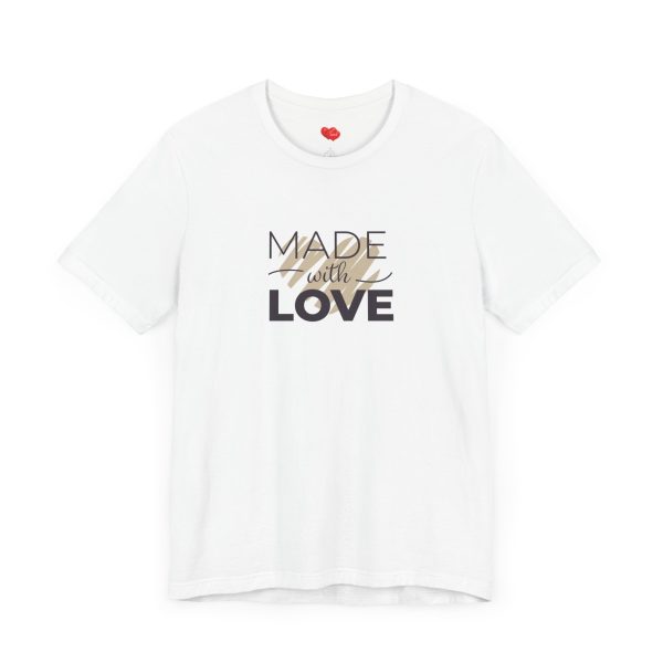 “LOVE” Men’s T-Shirt Classic Jersey Short Sleeve Tee - MADE WITH LOVE - Image 3